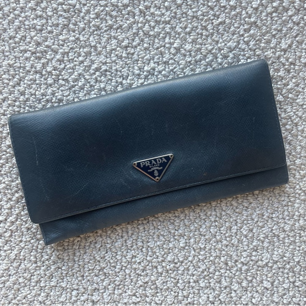 Prada Navy Wallet